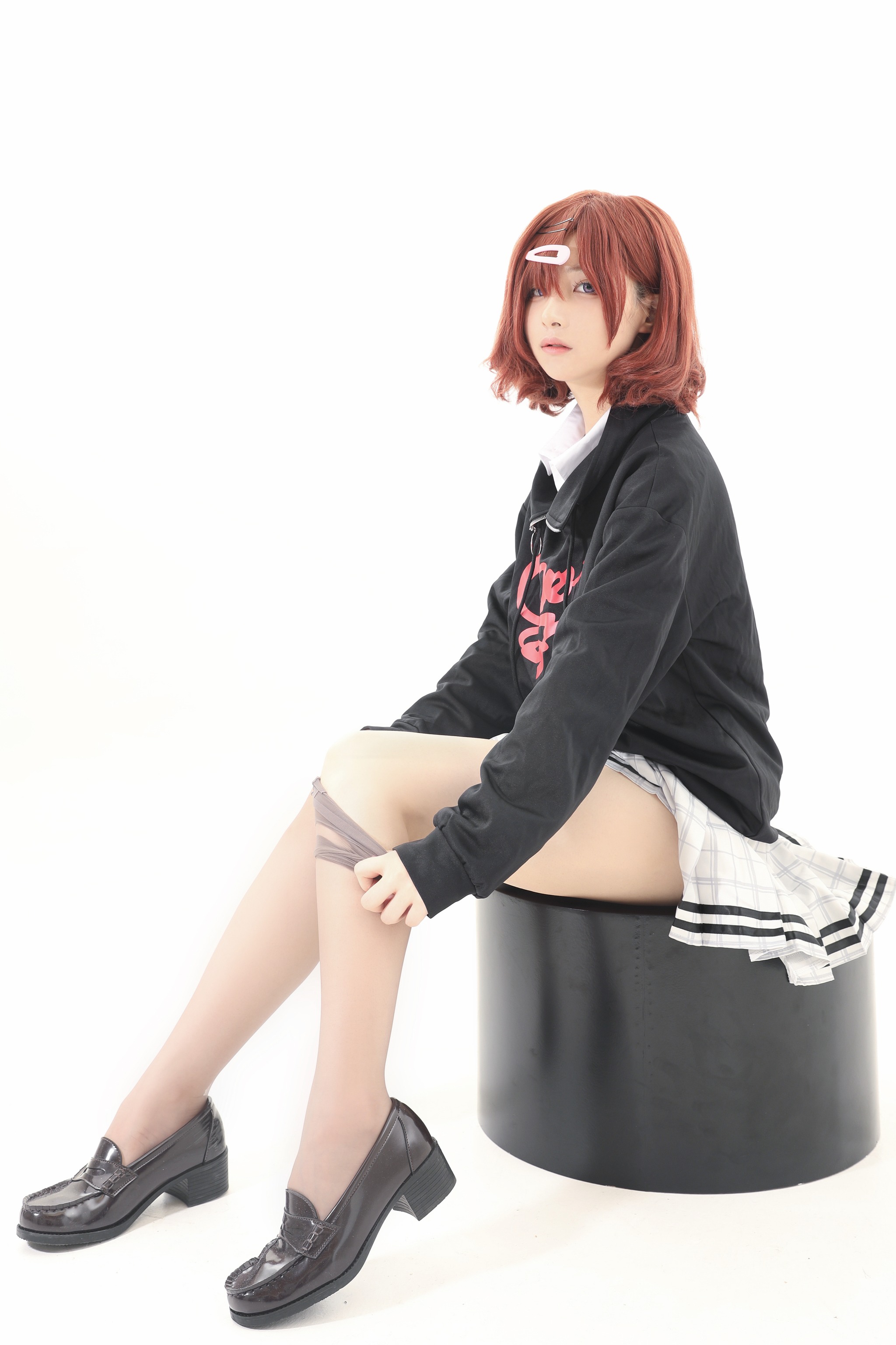 图片[1]-幼愛Youmeko – NO.001 樋口円香-灰丝[25P]-XikXak